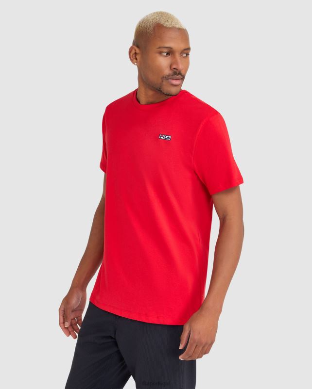 PPH0J2413 vermelho FILA camiseta fila masculina vermelha