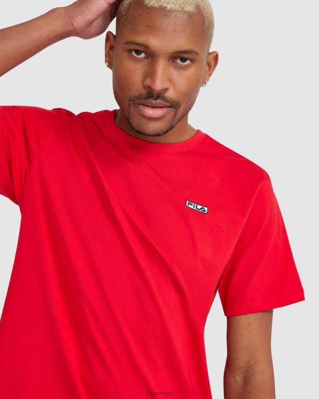 PPH0J2413 vermelho FILA camiseta fila masculina vermelha