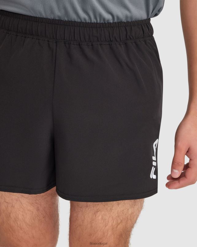 PPH0J2420 preto FILA short fila caleb run masculino preto