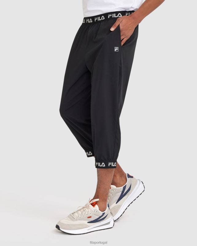 PPH0J2423 preto FILA calça wade 3/4 masculina fila preta