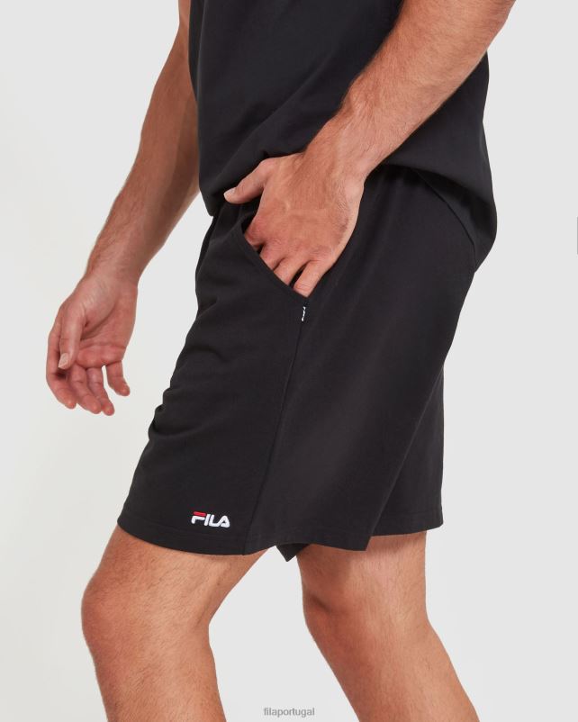 PPH0J2432 preto FILA shorts jersey masculino clássico fila preto