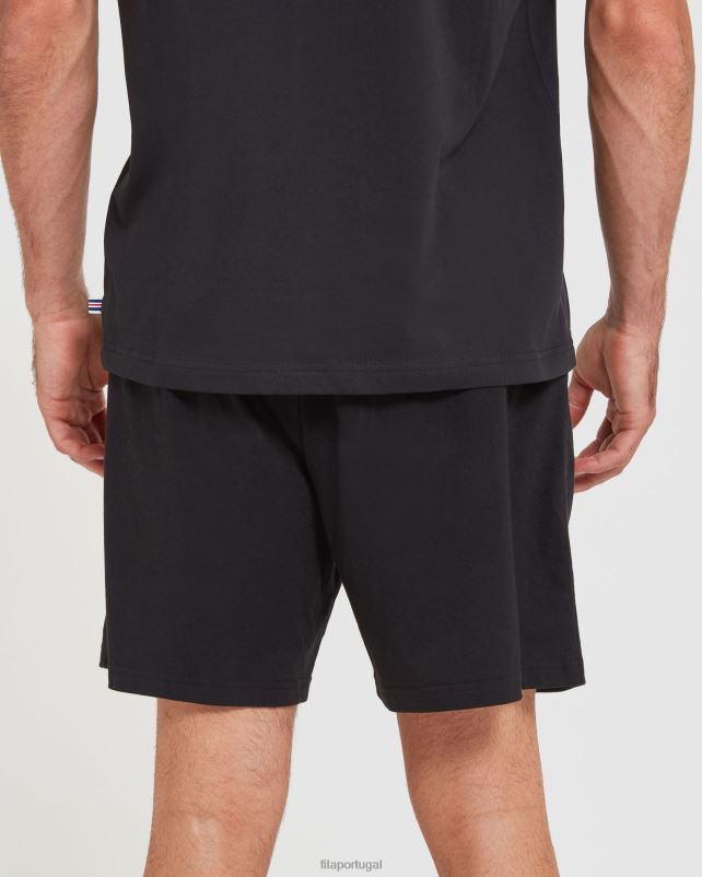 PPH0J2432 preto FILA shorts jersey masculino clássico fila preto