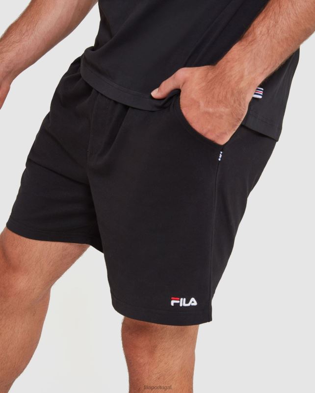 PPH0J2432 preto FILA shorts jersey masculino clássico fila preto