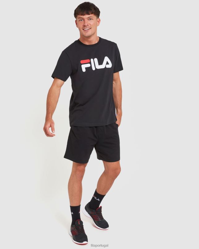PPH0J2432 preto FILA shorts jersey masculino clássico fila preto
