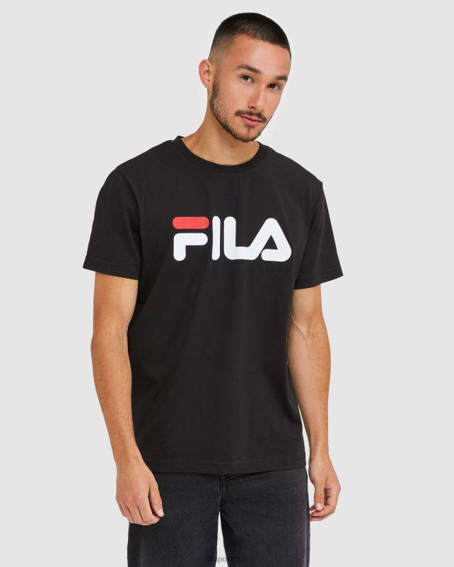 PPH0J2434 preto FILA camiseta fila preta clássica unissex