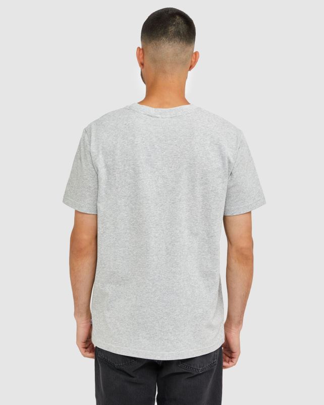 PPH0J2435 mármore prateado FILA camiseta clássica unissex fila silver marle