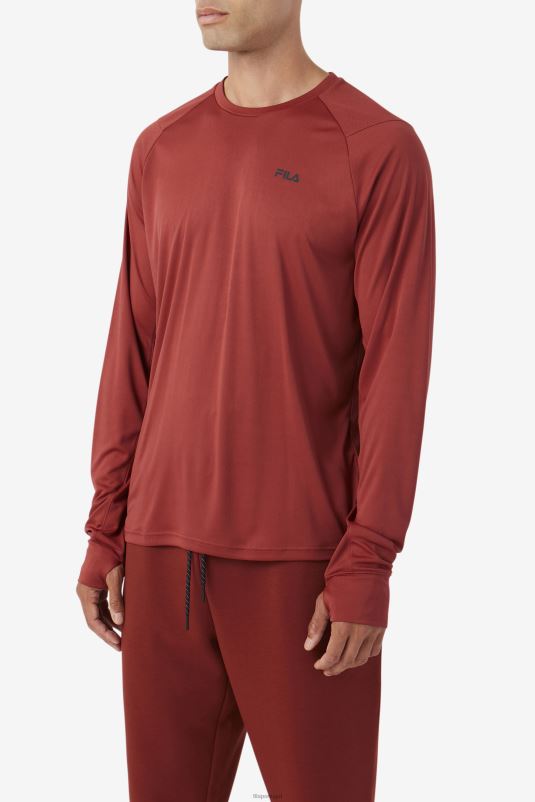 PPH0J244 castanho avermelhado/preto FILA fila russet brown/preto jazam manga comprida