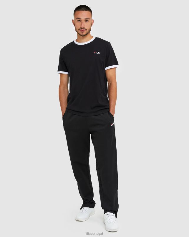 PPH0J2441 preto FILA calça clássica masculina fila preta