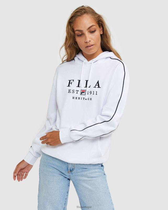 PPH0J2442 branco FILA capuz fila branco unissex