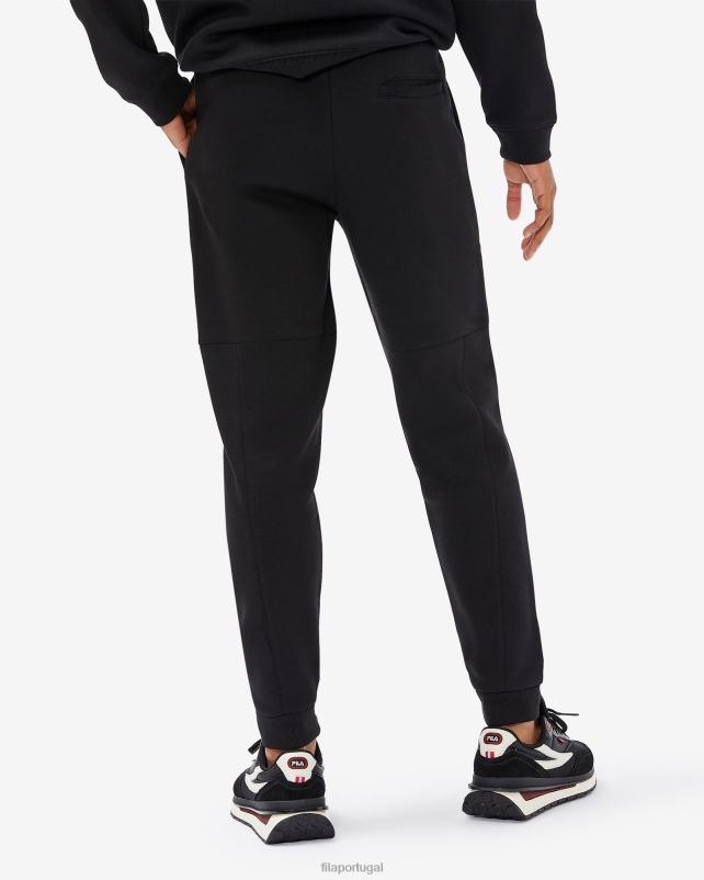 PPH0J2447 preto FILA calça moletom unissex fila preta