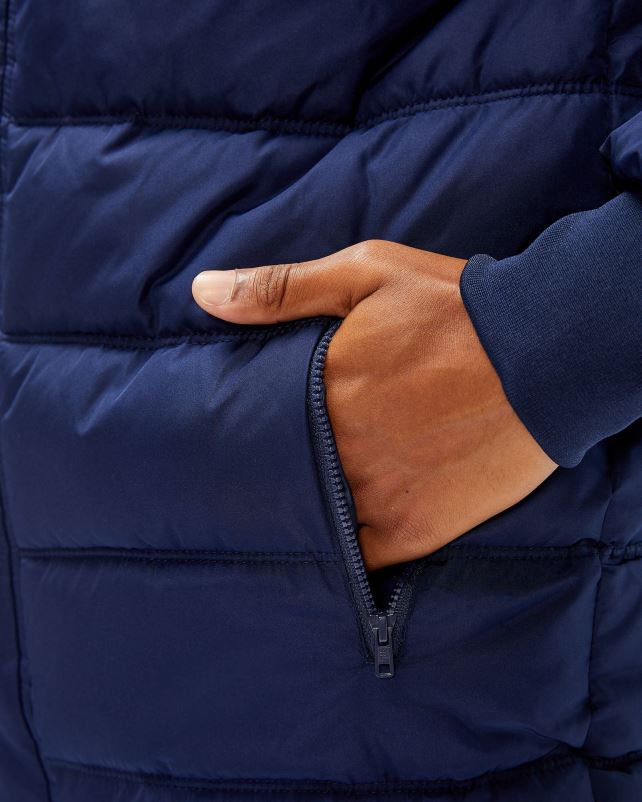 PPH0J2452 nova marinha FILA jaqueta fila masculina castilo puff