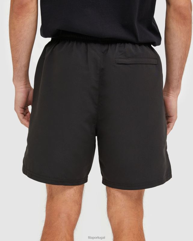 PPH0J2457 preto FILA short de microfibra masculino fila classic preto
