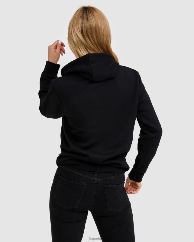 PPH0J2459 preto FILA capuz clássico unissex 2 preto fila