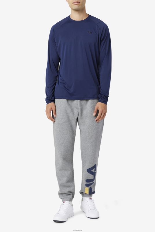 PPH0J246 casaco / preto FILA peacoat/preto jazam manga longa fila tripulação