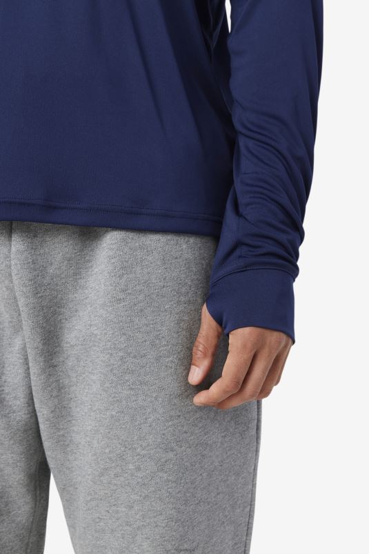 PPH0J246 casaco / preto FILA peacoat/preto jazam manga longa fila tripulação