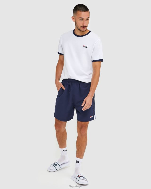 PPH0J2460 nova marinha FILA novo short de microfibra masculino clássico azul marinho fila