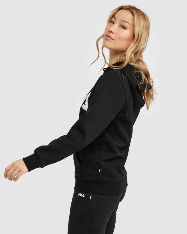 PPH0J2461 preto FILA jaqueta fila unissex zip preta