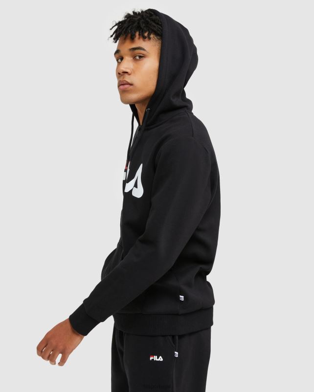 PPH0J2461 preto FILA jaqueta fila unissex zip preta