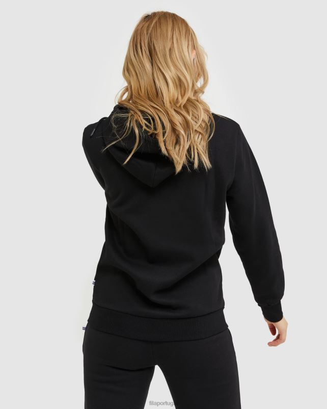 PPH0J2461 preto FILA jaqueta fila unissex zip preta