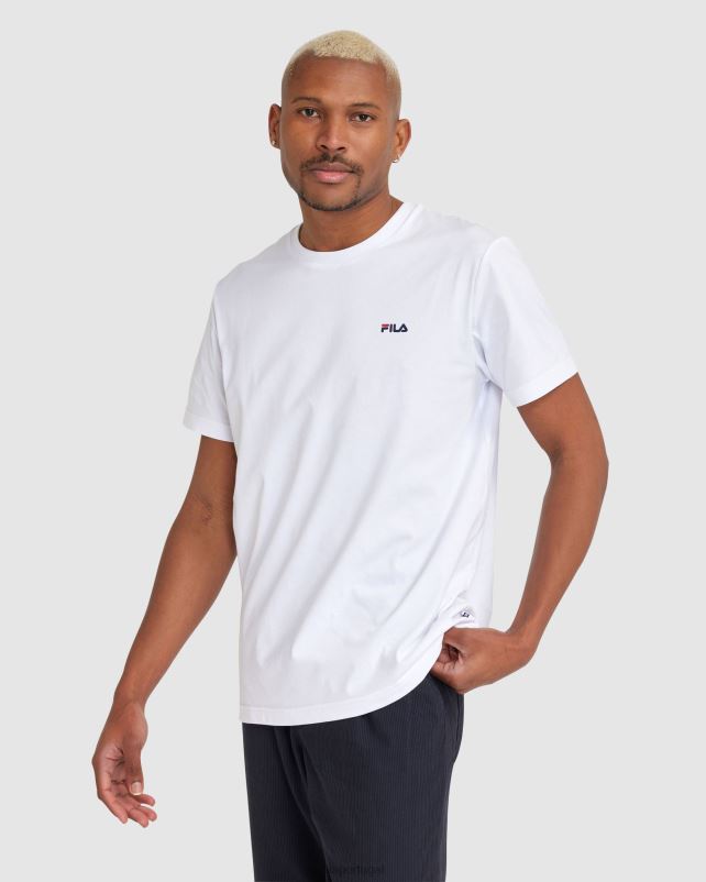 PPH0J2465 branco FILA camiseta clássica unissex fila 2 branca