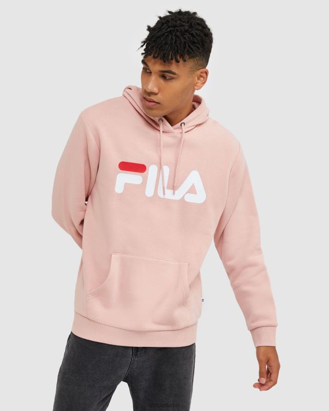 PPH0J2472 rosa suave FILA mellow rose clássico capuz unissex fila