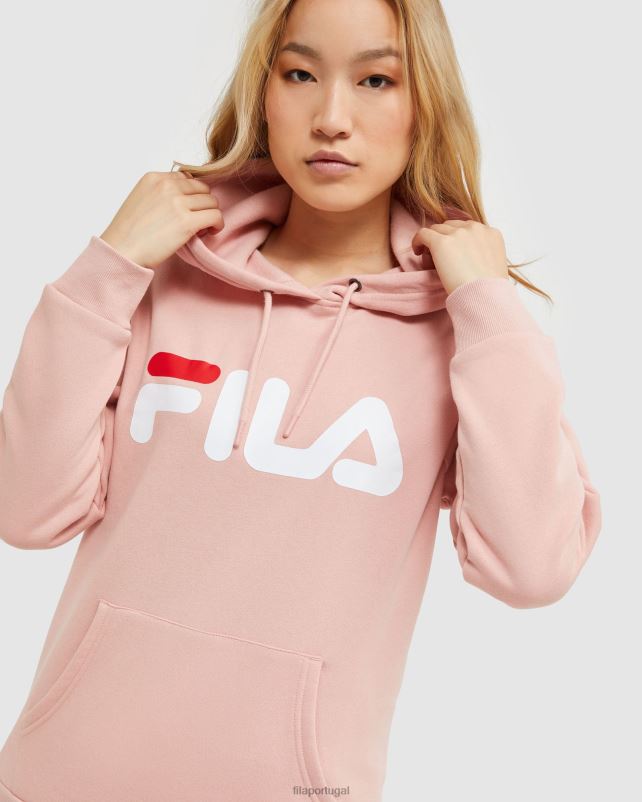 PPH0J2472 rosa suave FILA mellow rose clássico capuz unissex fila