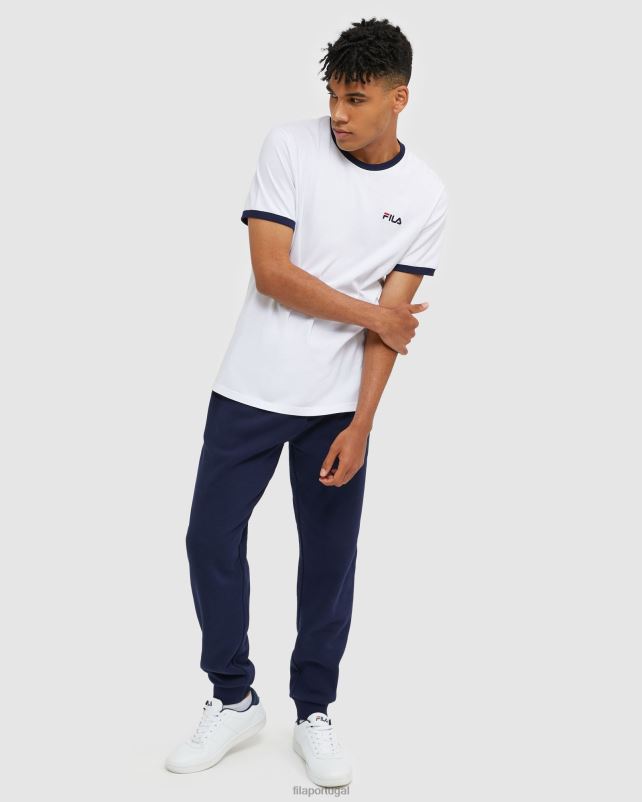 PPH0J2476 branco FILA camiseta fila branca clássica masculina