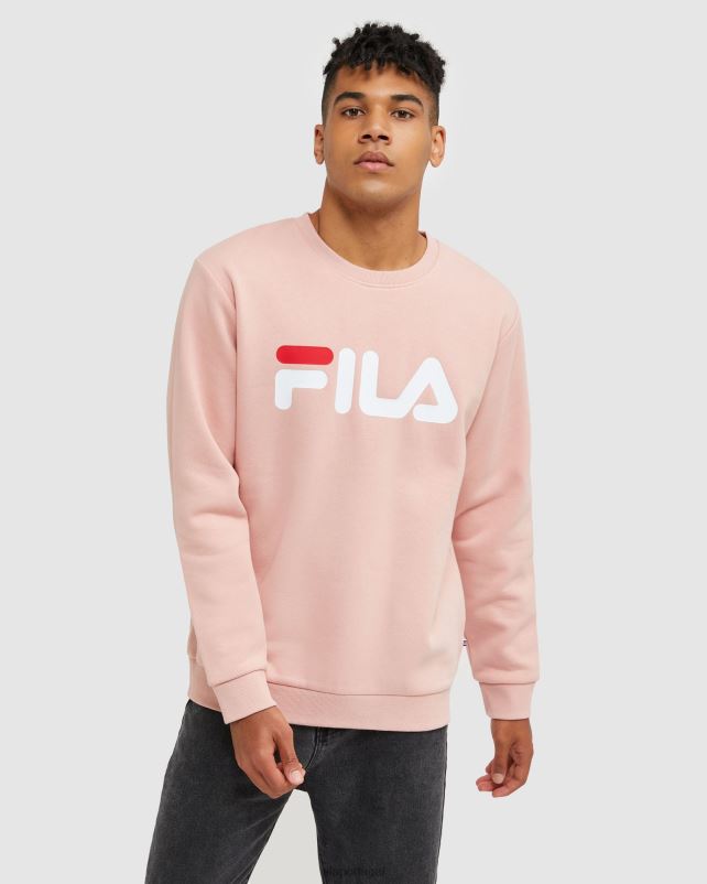 PPH0J2477 rosa suave FILA clássico unissex tripulação mellow rose fila