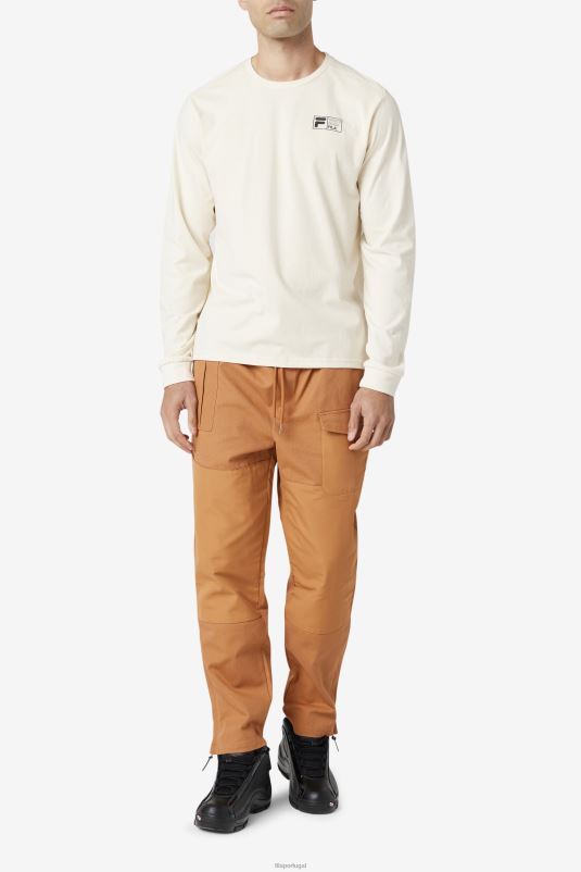 PPH0J248 branco FILA camiseta manga longa rapel fila branca