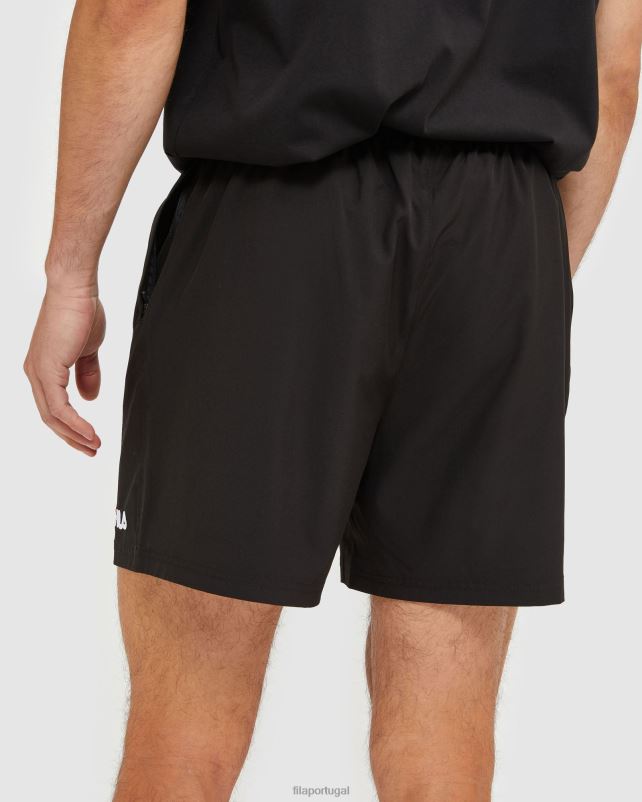 PPH0J2480 preto FILA short masculino clássico fila preto