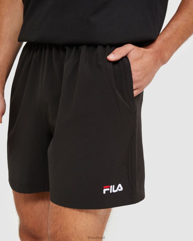 PPH0J2480 preto FILA short masculino clássico fila preto