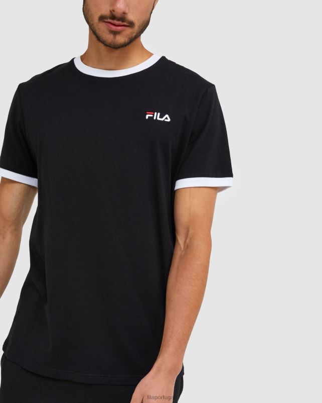 PPH0J2481 preto FILA camiseta fila classic masculina preta
