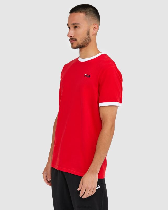 PPH0J2482 vermelho FILA camiseta fila vermelha clássica masculina