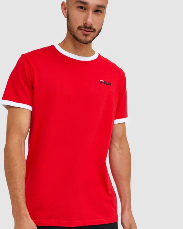 PPH0J2482 vermelho FILA camiseta fila vermelha clássica masculina
