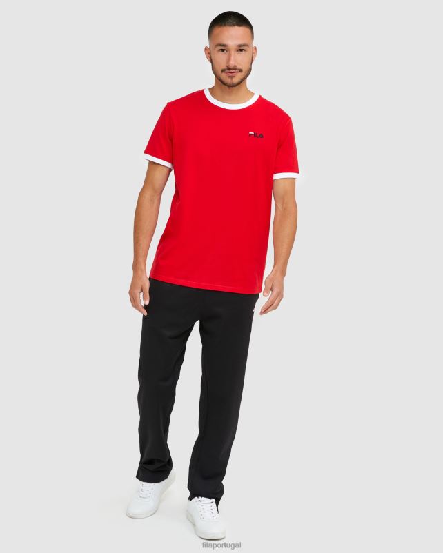 PPH0J2482 vermelho FILA camiseta fila vermelha clássica masculina