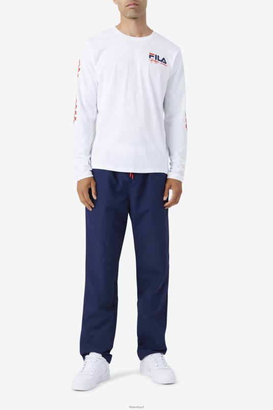 PPH0J250 branco FILA camiseta fila branca bevans park manga longa