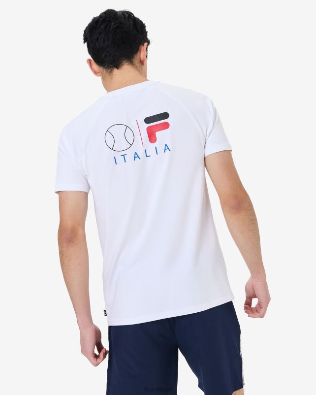 PPH0J2526 branco FILA camiseta fila hannes masculina branca