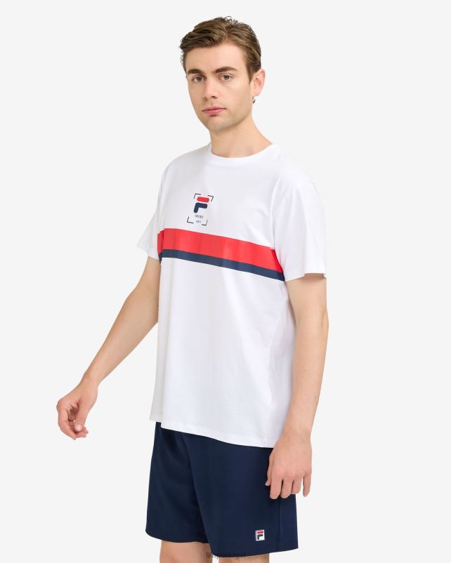 PPH0J2528 branco FILA camiseta fila roger branca