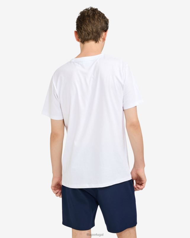 PPH0J2528 branco FILA camiseta fila roger branca