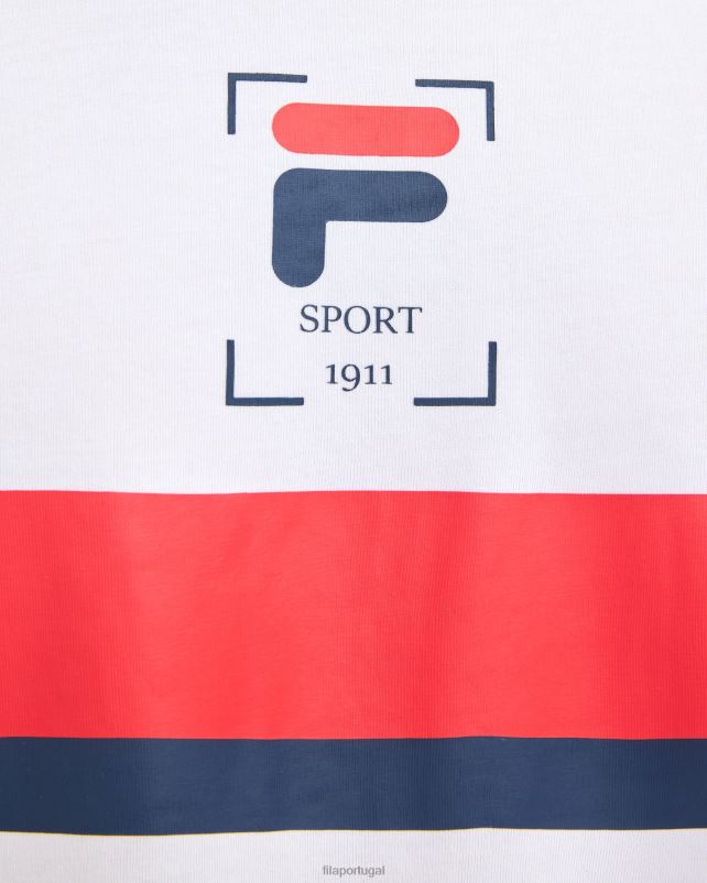 PPH0J2528 branco FILA camiseta fila roger branca