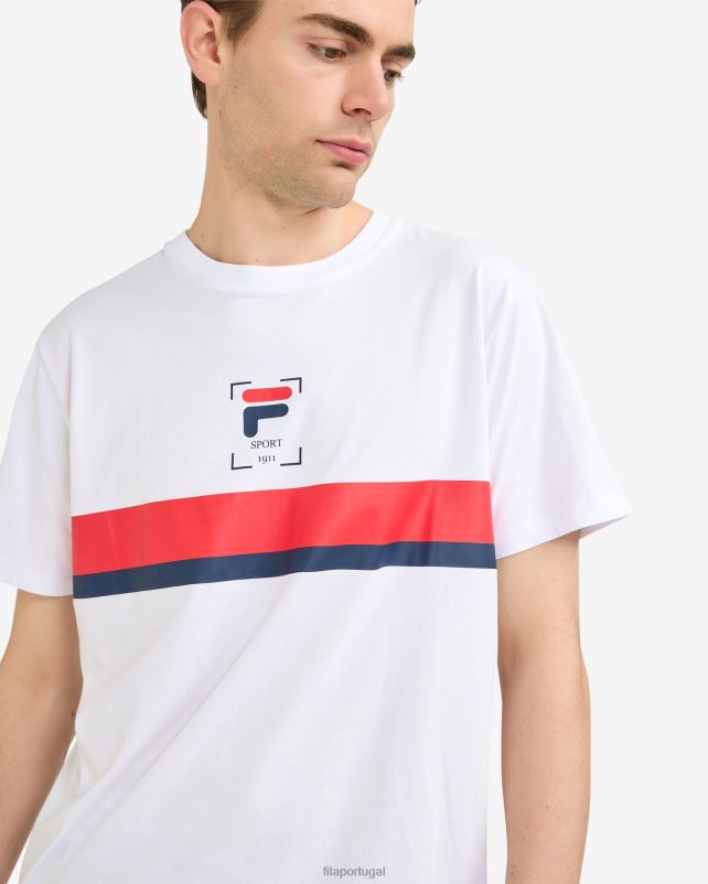 PPH0J2528 branco FILA camiseta fila roger branca