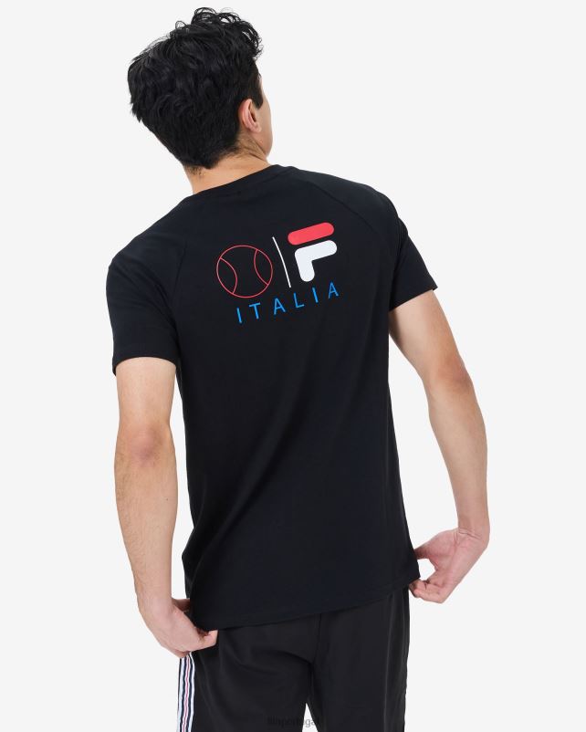 PPH0J2529 preto FILA camiseta fila masculina preta