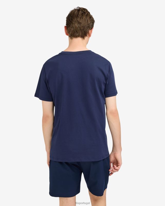 PPH0J2531 nova marinha FILA roger camiseta fila azul