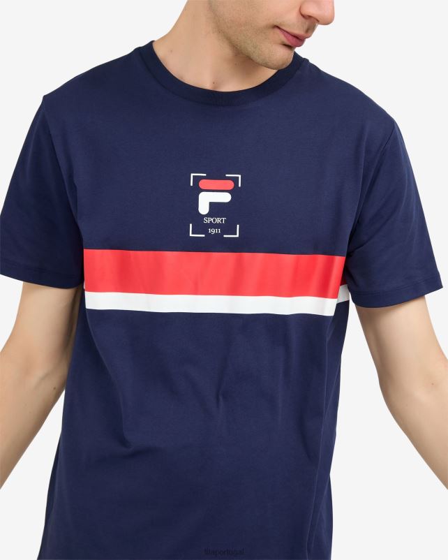PPH0J2531 nova marinha FILA roger camiseta fila azul