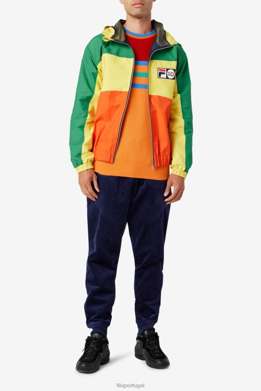 PPH0J2538 laranja/vermelho/verde/azul FILA suéter de cashmere laranja/vermelho/verde/azul fila