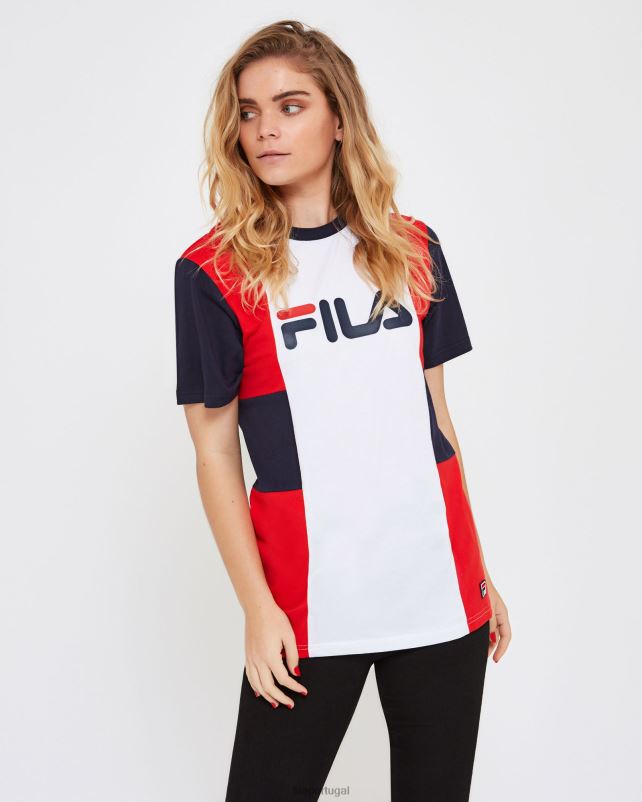 PPH0J2545 branco FILA camiseta fila unissex Trieste branca