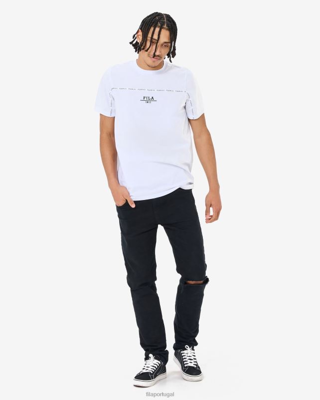PPH0J2548 branco FILA camiseta urbana fila branca unissex