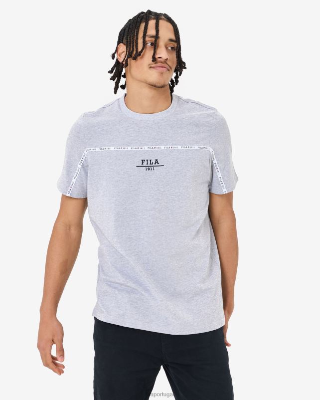 PPH0J2549 mármore cinza FILA camiseta urban unissex cinza marle fila