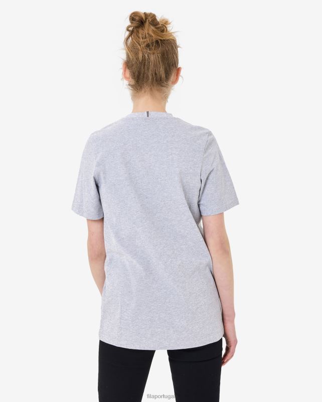 PPH0J2549 mármore cinza FILA camiseta urban unissex cinza marle fila