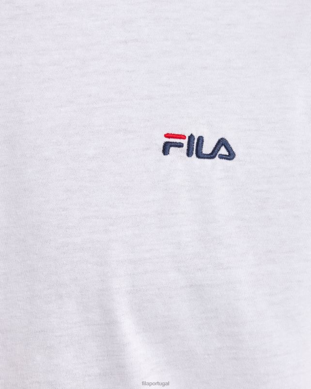 PPH0J2550 branco FILA camiseta básica masculina branca l/s fila